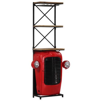 Tractor Wine Cabinet 49x31x172 cm Solid Mango Wood