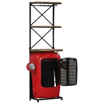 Tractor Wine Cabinet 49x31x172 cm Solid Mango Wood