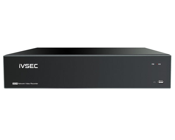 IVSEC IVSEC NR564XB NVR 64 CHANNELS 2 Ethernet PORTS 8 BAYS H265  2 4K HDMI