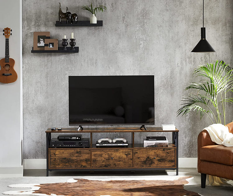 Modern Wooden TV Cabinet Holds TVs