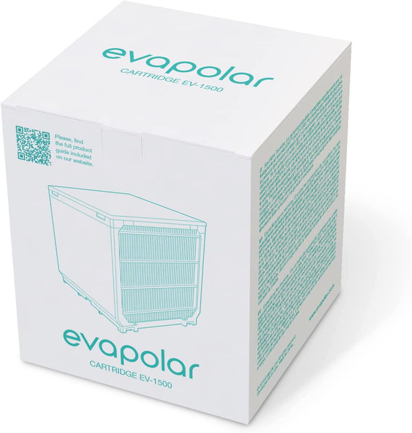 Evapolar Replacement Cartridge for evaLIGHT Plus Personal Evaporative Cooler and Humidifier/Portable Air Conditioner EV-1500, Black