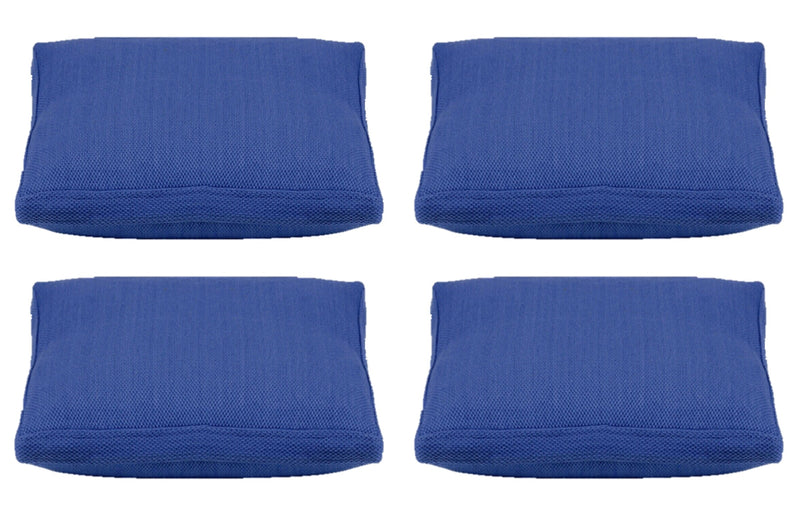 Pack of 4 Classic Sky Blue Large 56x56cm Box Sided Cushion Cover Chair pad covers