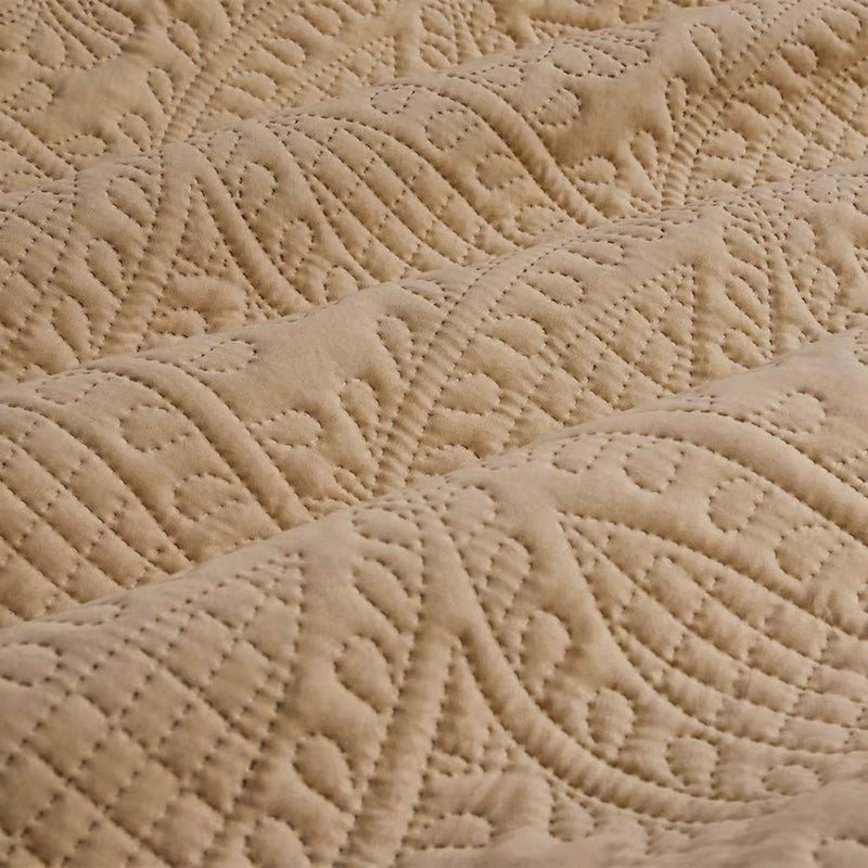 Ardor Chateau Cinnamon Embossed Quilt Cover Set King