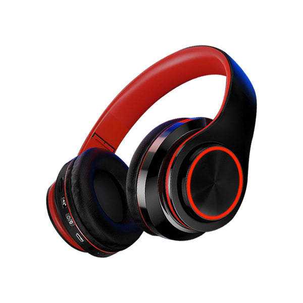 Bluetooth 5.0 Wireless Earphones Foldable Headset Stereo Headphones (Black)
